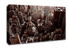 New York City View From The Empire State Sepia Canvas Wall Art