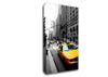 New York City Yellow Taxi Cab On B n W Canvas Wall Art