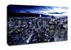 New York In Blue Canvas Wall Art