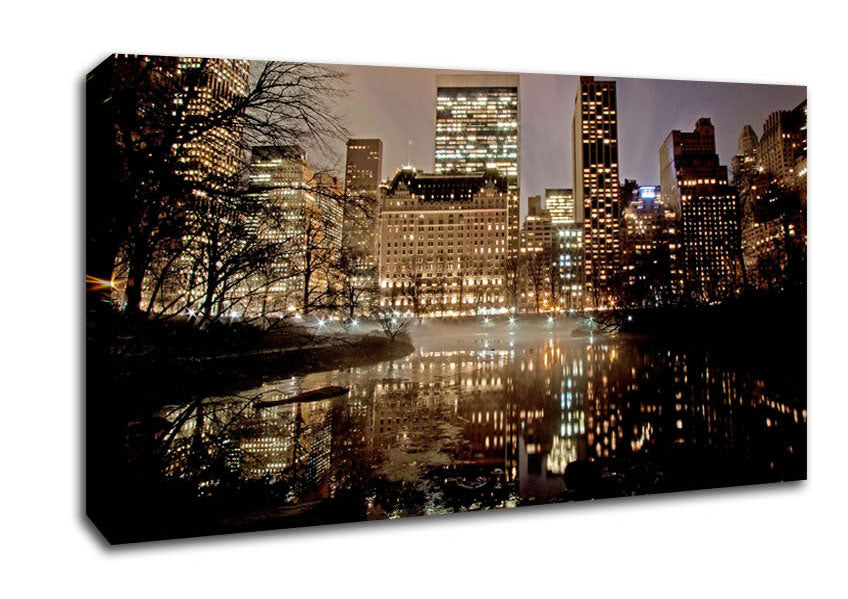 New York Lights Canvas Wall Art