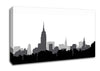 New York Silhouette B n W Canvas Wall Art