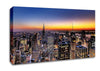 New York Sundown Canvas Wall Art