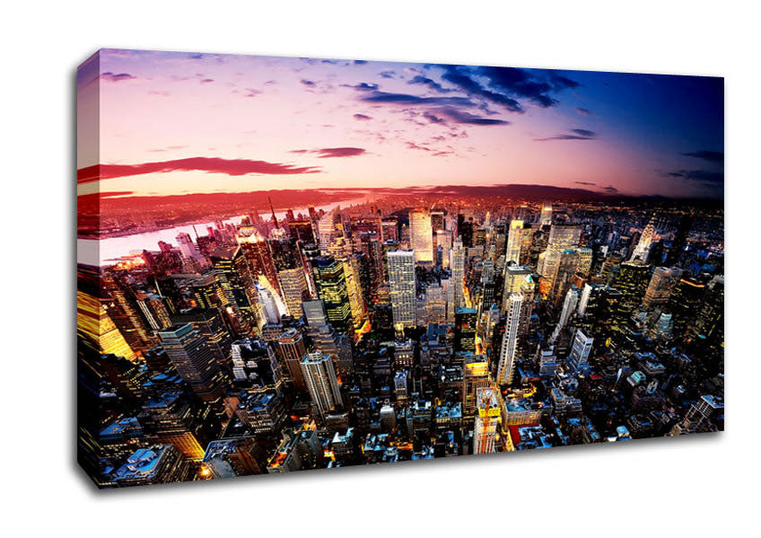 New York Sunrise Canvas Wall Art