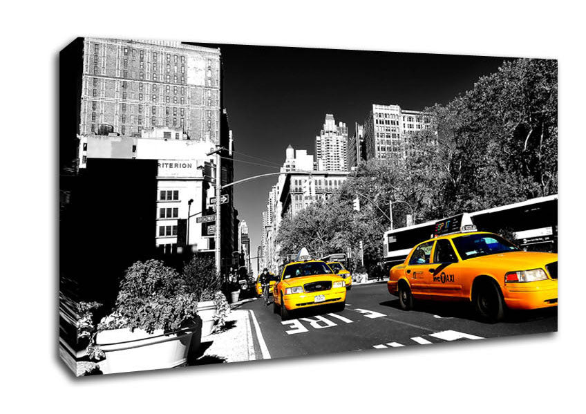 New York Taxi Canvas Wall Art