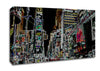 New York Times Square Psychedelic Canvas Wall Art
