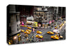 New York Yellow Cab Mayhem Canvas Wall Art