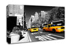 New York Yellow Taxi Drive Canvas Wall Art
