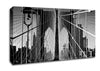 NYC Brooklyn Bridge Architect B n W Canvas Wall Art