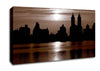 Nyc Brown Skyline Canvas Wall Art