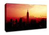 Nyc Empire State Building At Sunset Canvas Wall Art