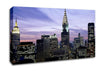 NYC Empire State Building Lilac Sky Canvas Wall Art