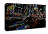 NYC Taxi Psychedelic Canvas Wall Art