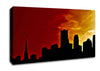 Orange City Sky Canvas Wall Art