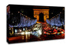 Paris Arc De Triomphe Night Lights Canvas Wall Art