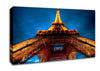 Paris At Night Eiffel Tower View From Below Canvas Wall Art