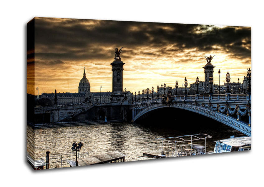 Paris Bridge Canvas Wall Art