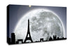 Paris By Moonlight Canvas Wall Art