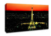 Paris Eiffel Tower Golden Nights Canvas Wall Art