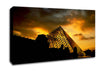 Paris Louvre Pyramid At First Light Canvas Wall Art