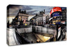 Piccadilly Circus London At Winter Canvas Wall Art