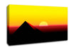 Pyramid Sunset Canvas Wall Art