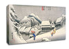 Hiroshige A Village In The Snow Canvas Wall Art