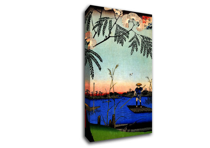 Hiroshige Ayase River Canvas Wall Art