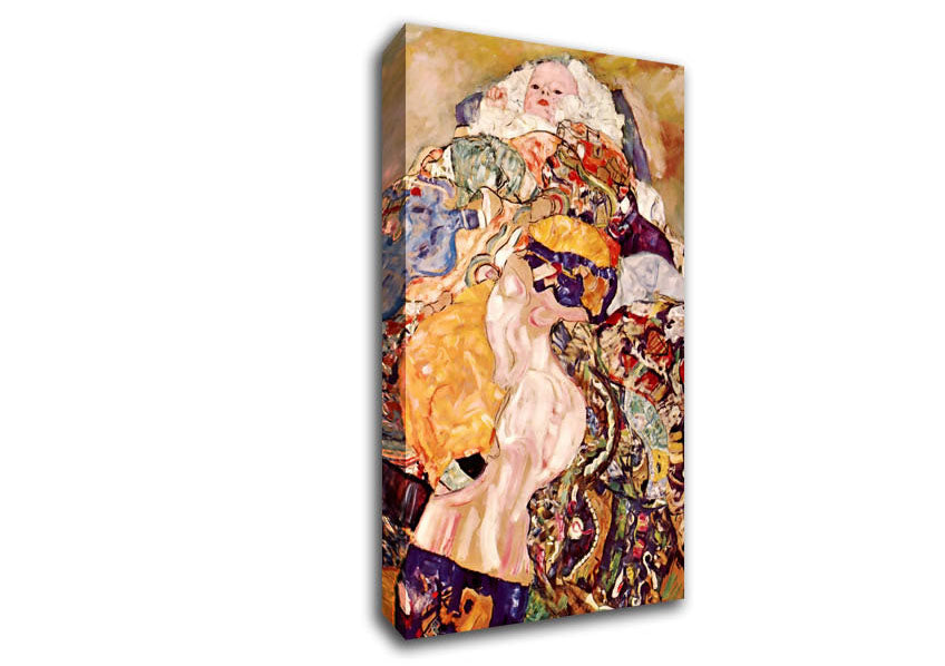 Klimt Baby Canvas Wall Art
