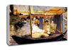 Manet Paints Claude Monet Dans Son Bateau Atelier 1874 Canvas Wall Art