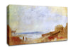Joseph Mallord Turner Coastal Scene With Buildings Canvas Wall Art