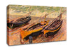 Monet Dock Of Etretat (Three Fishing Boats) Canvas Wall Art
