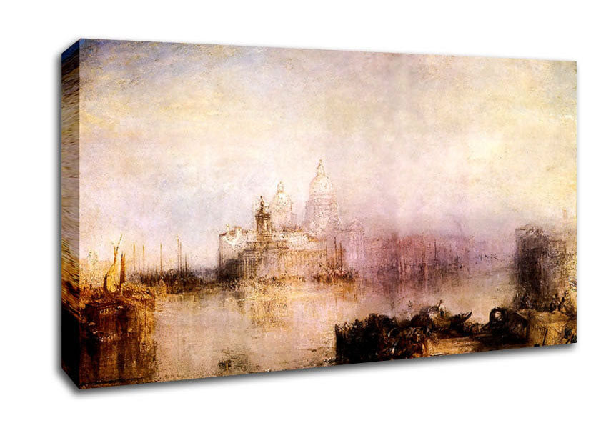 Joseph Mallord Turner Dogana And Santa Maria In Venice Canvas Wall Art