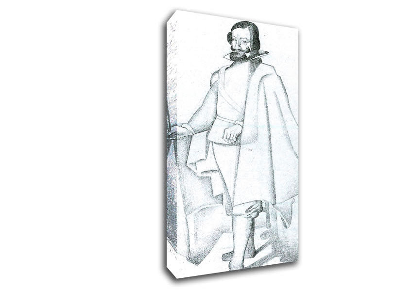 Juan Gris Don Caspar Du Guzman Velaquez Canvas Wall Art