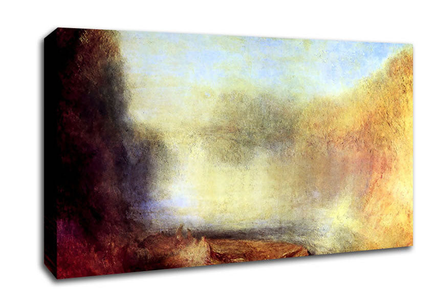 Joseph Mallord Turner Falls Of The Clyde Canvas Wall Art