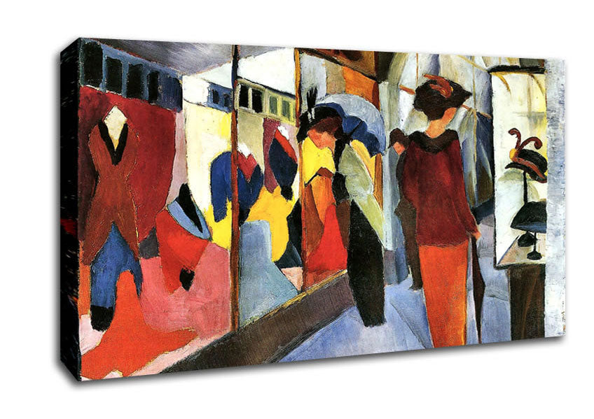 August Macke Fashion Store Canvas Wall Art