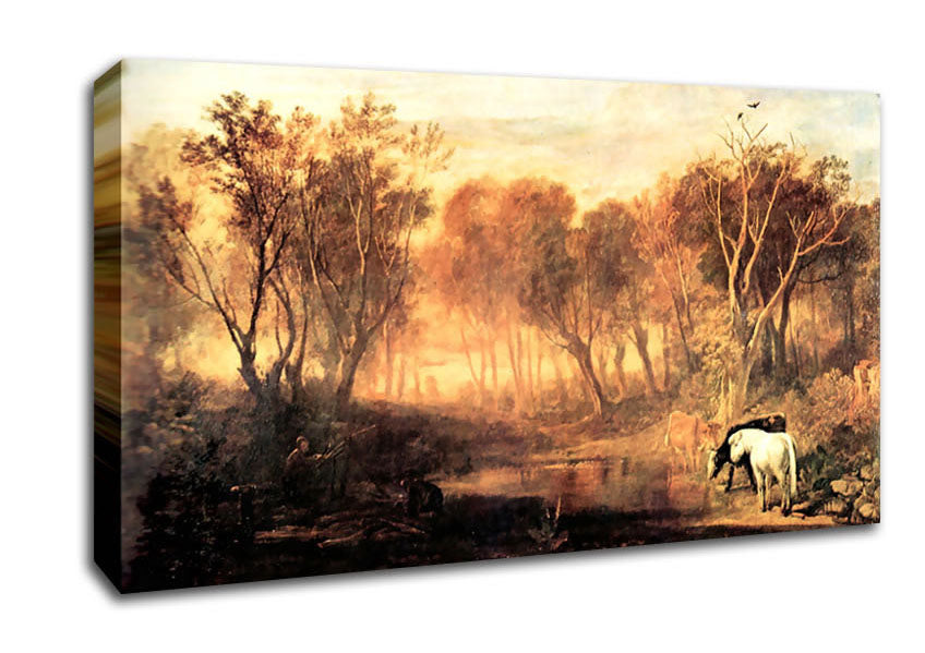Joseph Mallord Turner Forest Of Bere Canvas Wall Art
