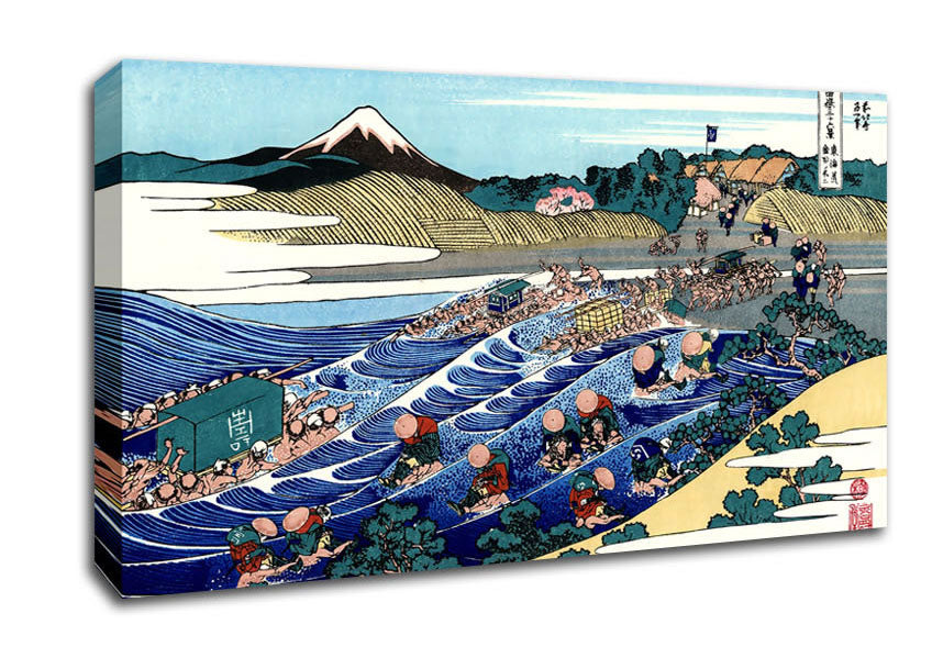 Hokusai Fuji From Kanaya On Tokaido Canvas Wall Art