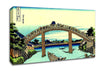 Hokusai Fuji Seen Through The Mannen Bridge Canvas Wall Art