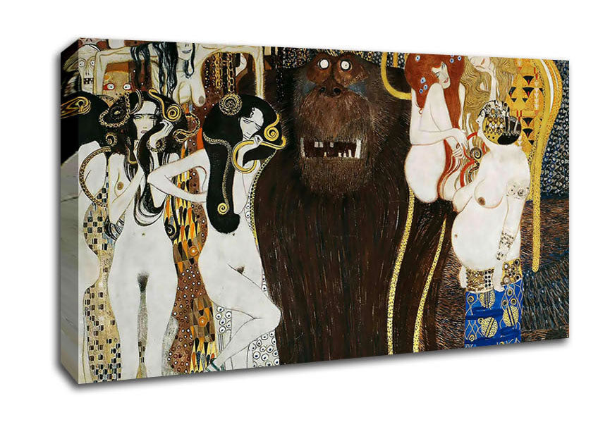 klimt Beethoven Frieze Canvas Wall Art