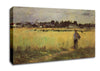 Morisot In Wheat Field Canvas Wall Art