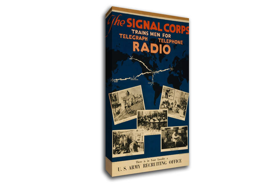 Join The Signal Corps Canvas Wall Art