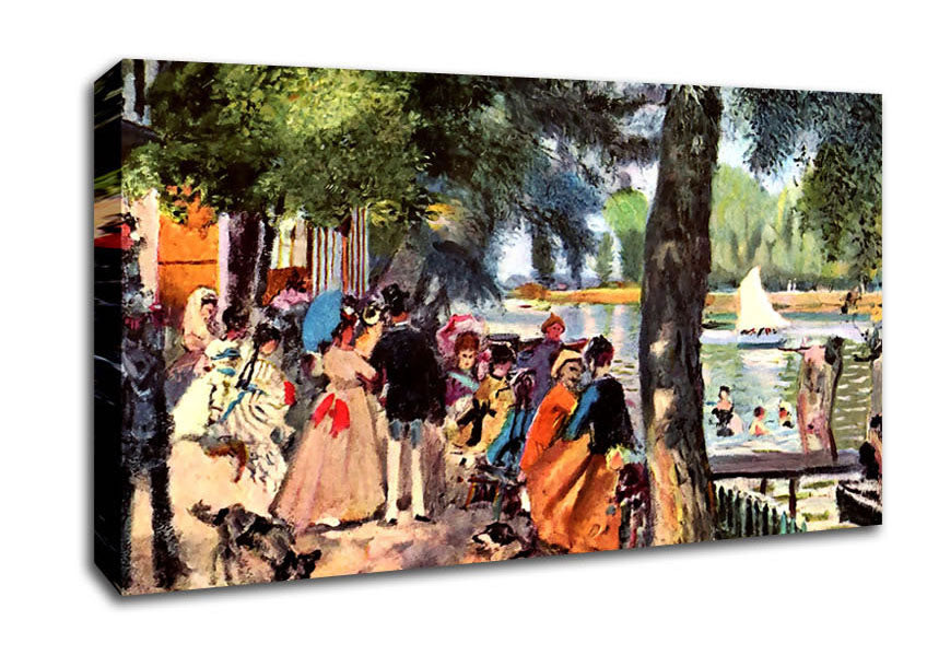 Monet La Grenouillere Canvas Wall Art