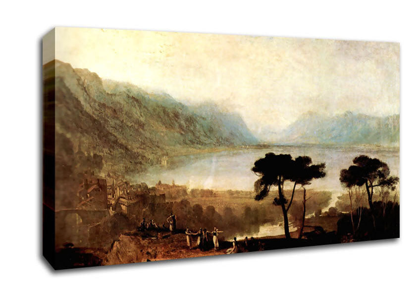 Joseph Mallord Turner Lake Geneva In Montreux Canvas Wall Art