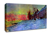 Monet Lava Court Sunshine And Snow Canvas Wall Art