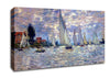Monet Les Barques Canvas Wall Art