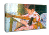 Mary Cassatt Lydia At The Cord Framework Canvas Wall Art