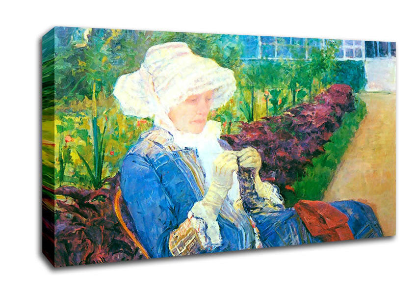 Mary Cassatt Lydia In The Garden Of Marly Canvas Wall Art