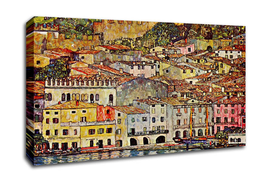 Klimt Malcena At The Gardasee Canvas Wall Art