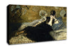 Manet Woman With Fans Canvas Wall Art