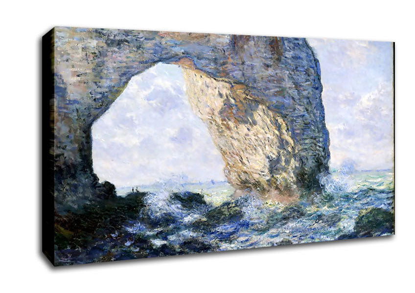 Monet The Manneporte Canvas Wall Art